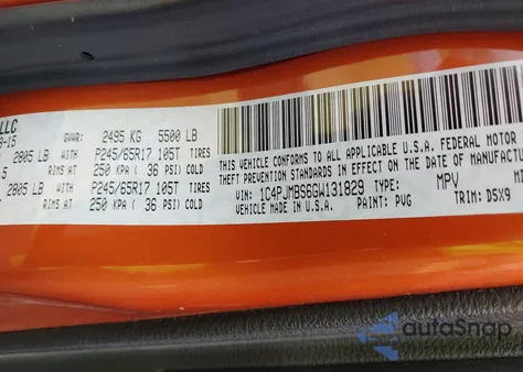 2016 Jeep Cherokee Trailhawk z USA, uszkodzony, nr VIN 1C4PJMBS6GW131829